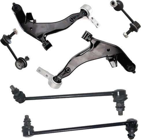 Front Upper Control Arm and Upper Lower Ball Joint Kit 6pc K640609 K640610 K90255 K90258 K90259 for Toyota Tacoma 1995-1997 4WD & 1998-2004 4WD 2.7L 3.4L & 2000-2004 RWD 2.7L 3.4L, Suspension Kit in Kuwait