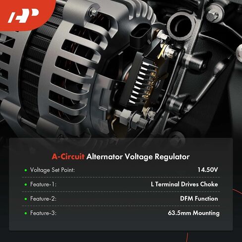A-Premium Alternator Voltage Regulator Compatible with Honda Civic del Sol, Accord, Odyssey, CRX, Prelude & Acura TL, CL, Integra, Legend, Vigor & Isuzu Oasis, 1.5L 1.6L 2.2L 2.5L 3.2L in Saudi Arabia
