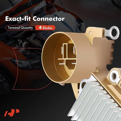 A-Premium Alternator Voltage Regulator Compatible with Honda Civic del Sol, Accord, Odyssey, CRX, Prelude & Acura TL, CL, Integra, Legend, Vigor & Isuzu Oasis, 1.5L 1.6L 2.2L 2.5L 3.2L in Saudi Arabia