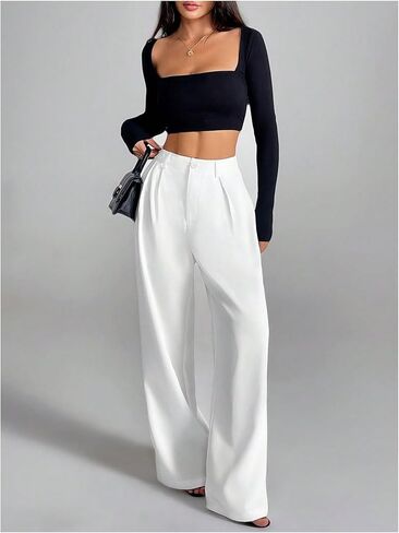 سروال سروال ساق الواسعة الساقين سروال in Kuwait