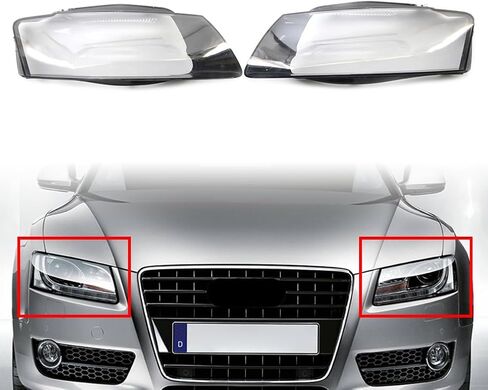 Cndask027 Headlight Lens Cover Shell Front Lampshade Replace for Audi A5 S5 RS5 2008 2009 2010 2011 2012 in Saudi Arabia