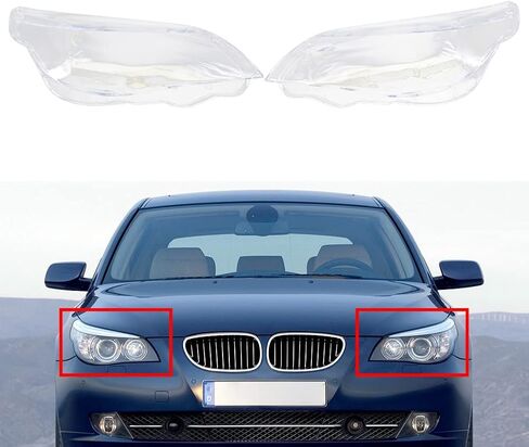 CNDASK027 عدسة المصباح الأمامي غطاء رأس القبض على رأسه من أجل BMW E60 E61 525I 530i 540i 550i 2003-2010 ، الجانب الأيسر والأيمن in Saudi Arabia