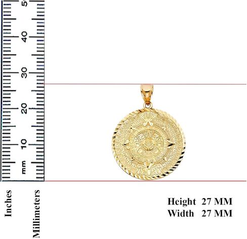 14K تقويم الذهب الأصفر Azteca قلادة in Kuwait