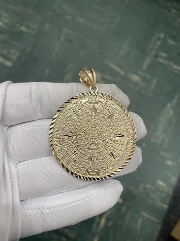 14K تقويم الذهب الأصفر Azteca قلادة in Kuwait
