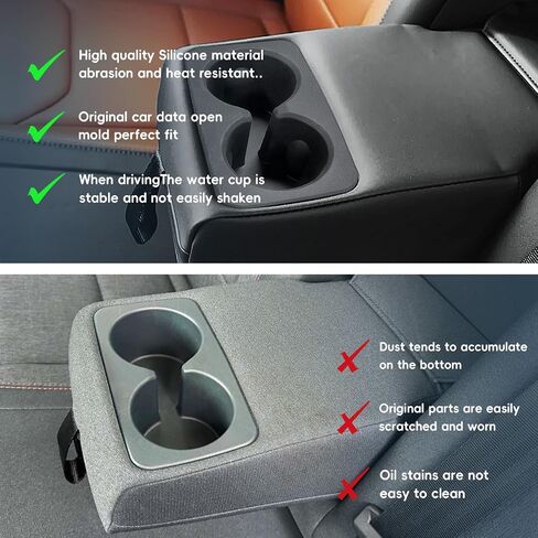 حامل كأس Auovo متوافق مع إكسسوارات Ford Maverick 2022 2023 2024 2025 CARUS SILICONE CUSTOMEN in Saudi Arabia