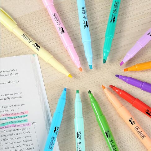 Mr. Pen- Pastel Highlighters, 36 Pack, Chisel Tip, Colorful, Cute Highlighters Assorted Colors, Quick Drying, Smear Resistant in Saudi Arabia