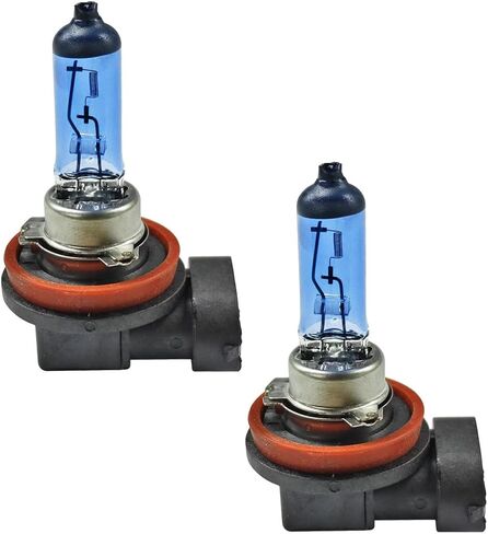 2PCS H8 مصابيح هالوجين سيارة ، 12V 35W أبيض مشرق عالي/انخفاض مصابيح الضباب الضوئي للسيارات ، وملحقات كبسولة الهالوجين في المقابس العالمية والتشغيل الأمامي لمعظم السيارات ، سيارات الدفع الرباعي (H8) in Saudi Arabia