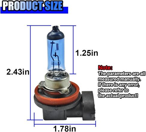 2PCS H8 مصابيح هالوجين سيارة ، 12V 35W أبيض مشرق عالي/انخفاض مصابيح الضباب الضوئي للسيارات ، وملحقات كبسولة الهالوجين في المقابس العالمية والتشغيل الأمامي لمعظم السيارات ، سيارات الدفع الرباعي (H8) in Saudi Arabia