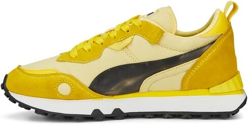Puma Kids Boys Poke X Rider FV Lace Up Sneakers Shoes Nature - أصفر - حجم 6.5 م in Saudi Arabia