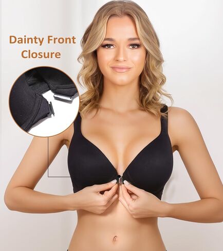 HACI Front Closure Posture Everyday Bra for Women Full Coverage Plus Size Bra Raceback in Saudi Arabia
