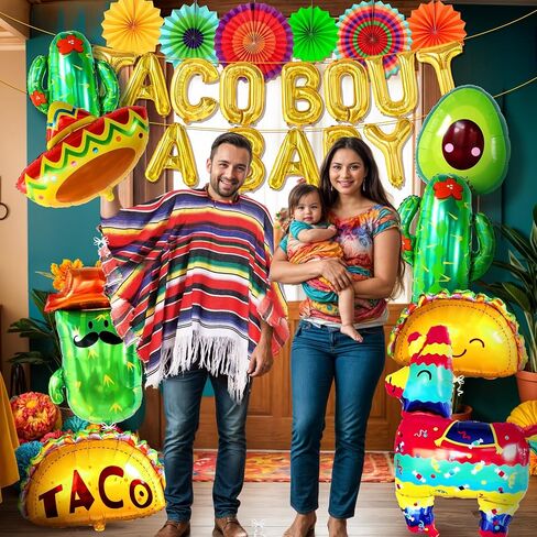 KatchOn 30 PCS Taco Bout A Fiesta Decorations - Mexican Party Banner, Balloons for Taco and Fiesta Themed Celebrations in Saudi Arabia