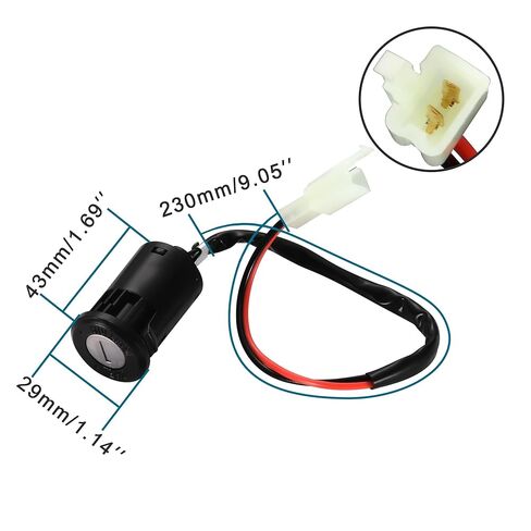 Goofit 2 Wire 2 Pack Ignition مفتاح التبديل استبدال 50cc 70cc 90cc 110cc 125cc 150cc 200cc 250cc scooter scooter go cart atv 4 wheeler Quad in Saudi Arabia