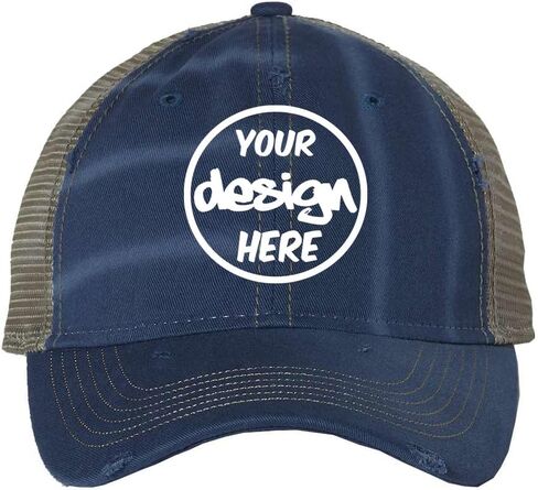 INK STITCH 3150 Unisex Custom Embroidery Add Logo Texts Bounty Drity Washed Mesh Baseball Caps in Kuwait