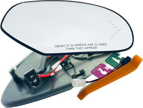 Right Passenger Side Heated Mirror Glass Compatible With 2007-2014 Chevy Silverado, Avalanche, GMC Yukon, Cadillac Escalade, GMC Sierra, With Turn Signal/Backing Plate in Saudi Arabia