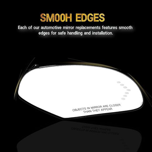 Right Passenger Side Heated Mirror Glass Compatible With 2007-2014 Chevy Silverado, Avalanche, GMC Yukon, Cadillac Escalade, GMC Sierra, With Turn Signal/Backing Plate in Saudi Arabia