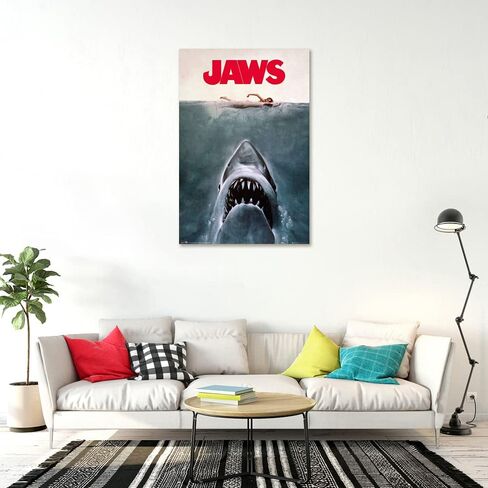Steven Spielberg Classics # 2 - مجموعة ملصقات الأفلام (Jaws ، E.T. ، Raiders of the Lost Ark & Jurassic Park) (مقاس 24 × 36 ") in Saudi Arabia