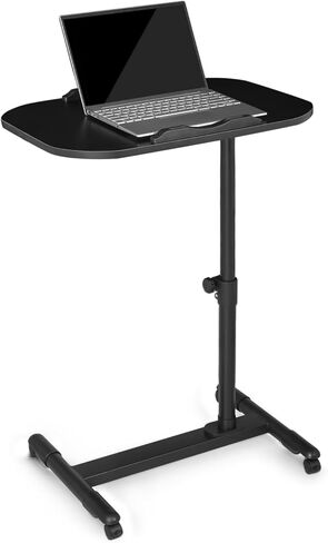 Athena Collection Height Admable Rolling Desk Mobile Portable CART CART STAME SIT STAND DASK COMPORT TABER in Kuwait