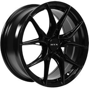 RTX Slick Custom Wheel - 16x7 ، 40 إزاحة ، 5 × 114.3 نمط الترباس ، محور 73.1mm - Gloss Black Rim in Kuwait