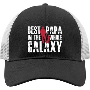 Best Papa in The Whole Galaxy Baseball Cap Men Cap AllBlack Trucker Hats Gifts for Boyfriends Beach Caps in Saudi Arabia