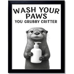Funny Giraffe “Are You Pooping?" Bathroom Wall Art – 8×10″ Black & White Framed Print – Quirky Toilet Humor Home Décor (Giraffe, 10"L x 8"W, Framed) in Saudi Arabia