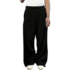 Men's Baggy Sweatpants Ripped Elastic Waist Wide Leg Lounge Sweat Pants Joggers Track Pants in Kuwait