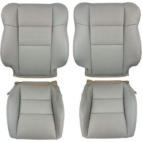 أغطية مقاعد جلدية لأكورا RDX 2007-2012 سائق ومسافر بديل رمادي على جانب الراحة للمقاعد السفلية والخلفية للراحة والمتانة in Kuwait