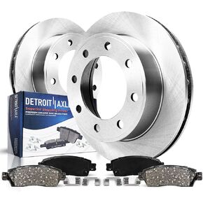 Detroit Axle - Front Brake Kit for Chevrolet GMC Silverado Sierra Express Savana 2500 3500 Disc Brake Rotors Ceramic Brakes Pads Replacement in Kuwait