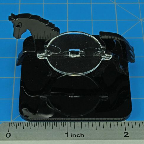 حامل شخصية الحصان من LITKO | ألعاب تمثيل الأدوار | متوافق مع DND باثفايندر | (قاعدة دائرية 40 مم، أسود) in Kuwait