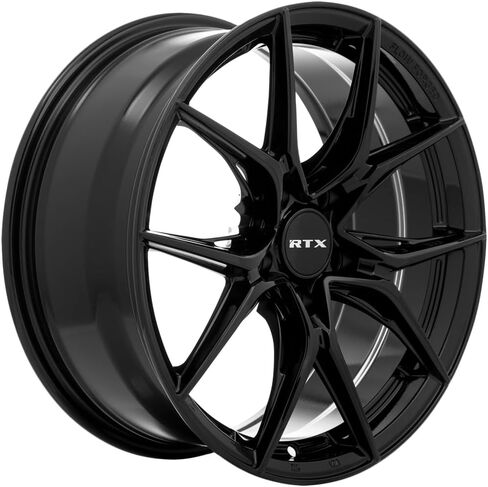 RTX SLICK Custom Wheel - 16x7, 40 Offset, 5x114.3 Bolt Pattern, 73.1mm Hub - Gloss Black Rim in Saudi Arabia