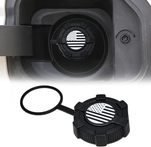 Capless Gas Cap Water & Dust Cover Compatible With FORD BRONCO/GMC/Chevrolet/Buick/Cadillac Accessories Cap & Shield Tethered Capless Gas Cap Fuel Filler Nozzle Cover 2.3 Inch,Flag in Saudi Arabia