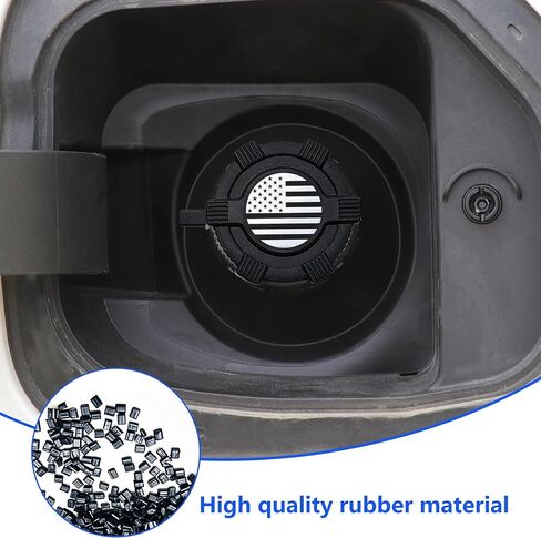 Capless Gas Cap Water & Dust Cover Compatible With FORD BRONCO/GMC/Chevrolet/Buick/Cadillac Accessories Cap & Shield Tethered Capless Gas Cap Fuel Filler Nozzle Cover 2.3 Inch,Flag in Saudi Arabia