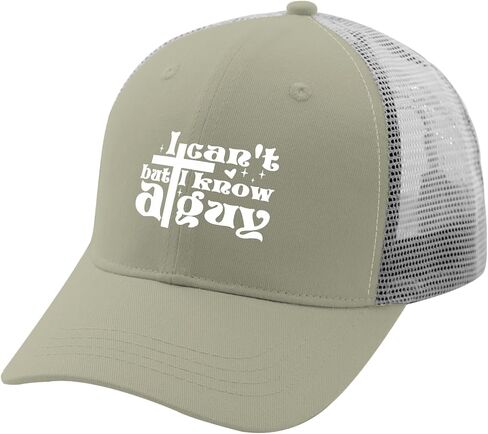 I Can't But I Know A Guy Caps Mesh Hat Apricot Hiking Hat Gifts for Her Outdoor Cap in Saudi Arabia