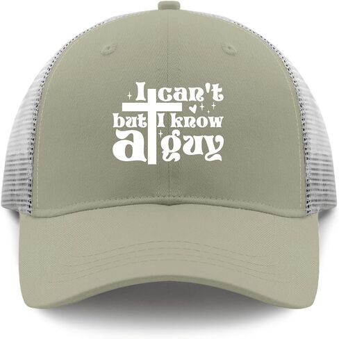 I Can't But I Know A Guy Caps Mesh Hat Apricot Hiking Hat Gifts for Her Outdoor Cap in Saudi Arabia