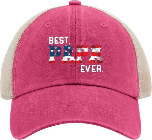 Best Papa Ever Caps Fishing Hats Rose Red02 Fishing Hat Gifts for Girlfriends Cycling Hats in Saudi Arabia