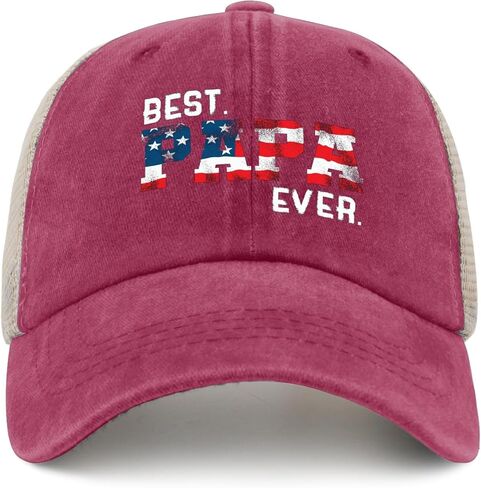 Best Papa Ever Caps Fishing Hats Rose Red02 Fishing Hat Gifts for Girlfriends Cycling Hats in Saudi Arabia