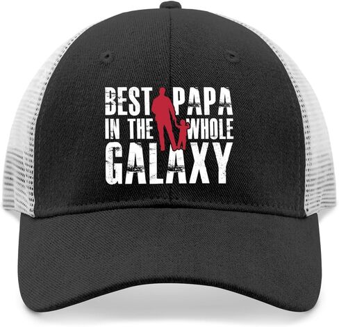 Best Papa in The Whole Galaxy Baseball Cap Men Cap AllBlack Trucker Hats Gifts for Boyfriends Beach Caps in Saudi Arabia