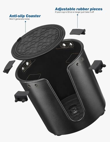 JOYTUTUS Upgrade Cup Holder, Windshield Mounted Metal Cup Holder Interior Accessories Compatible with 76-87 Wrangler CJ5 CJ7 in Saudi Arabia
