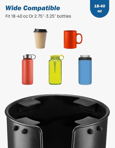 JOYTUTUS Upgrade Cup Holder, Windshield Mounted Metal Cup Holder Interior Accessories Compatible with 76-87 Wrangler CJ5 CJ7 in Saudi Arabia