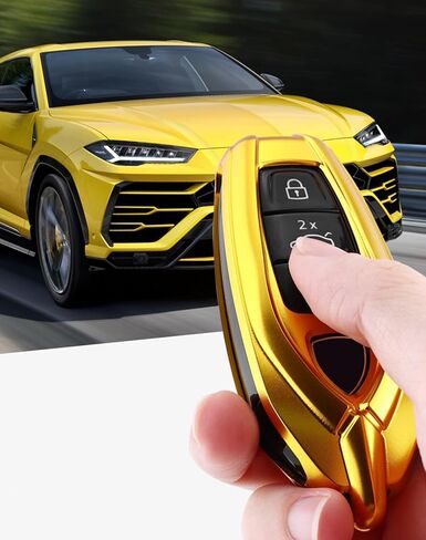 غطاء علبة الألومنيوم الممتاز من سبيكة الفوب المتوافقة مع Lamborghini Urus 2021-2022 حامي حامل الحامي (الذهب) in Kuwait