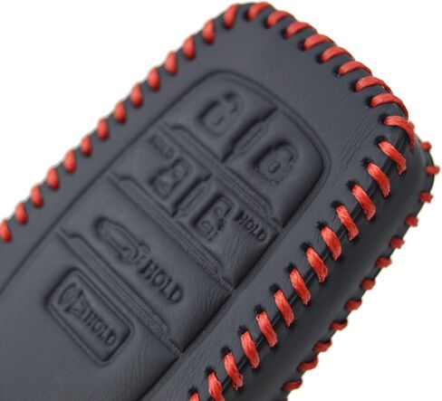 Zorratin Handmade Stitching Leather Key Cover for Toyota Sienna 6 Buttons Key Fob Remote 2021 2022 2023 2024 2025 in Saudi Arabia