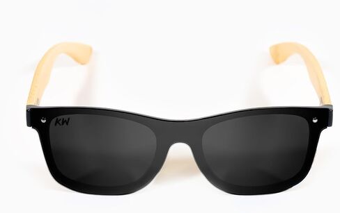 Polarized Sunglasses, UV400 Protection, Bamboo Arms, Mirrored Pink Lens, Men's and Women's, Eco-Friendly in Saudi Arabia