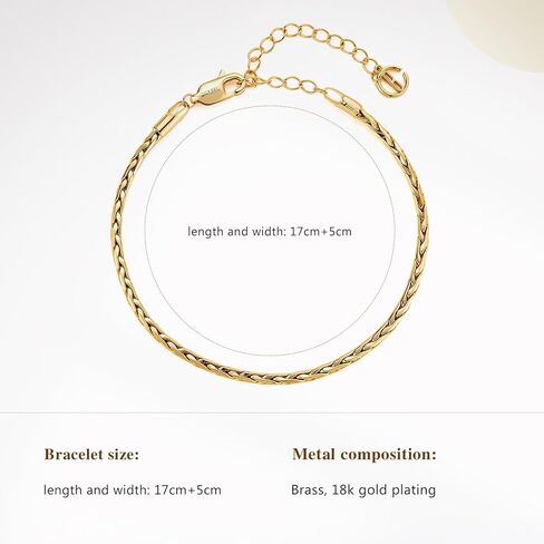 Cicy Bell 18K أساور مطلية بالذهب للنساء العصرية اللامعة النجمة المربعة النجمة المربعة المربعة الخيزران كبح الأفعى. in Saudi Arabia