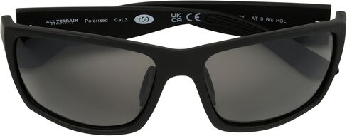 Foster Grant Men's All Terrain Lionel Wrap Sunglasses, Black, 60mm in Saudi Arabia