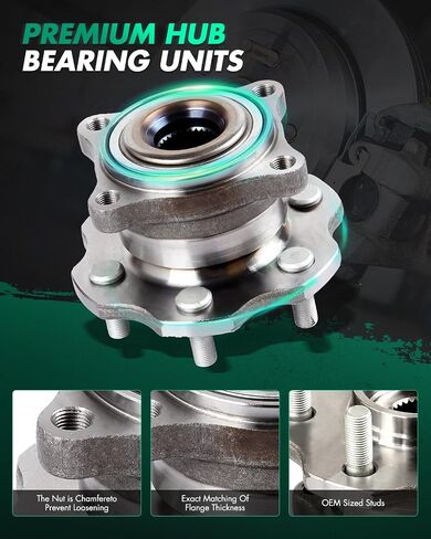SCITOO 2PCs Wheel Hub Assembly SCITOO Bearing and Wheel Hub Set Fits 2005-2009 for Nissan Pathfinder Rear Hub Bearing with 541003 in Saudi Arabia