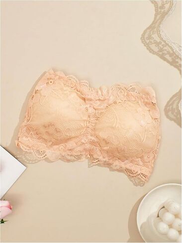 Oyoangle Women's 3 Pack Back Bandeau Bandeau Bras Pdeded Bralettes Push Up Comfy Tube Top Bra in Saudi Arabia