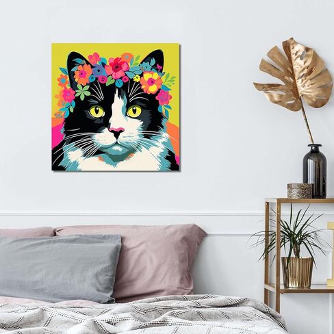 Bimkole Framed Paint by Numbers Kit for Adults Curly-Haired Woman, DIY Oil Painting on Canvas with Frame, Sunglasses Paint by Numbers Set for Home Wall Decor 8x8 Inch/20x20 cm in Kuwait