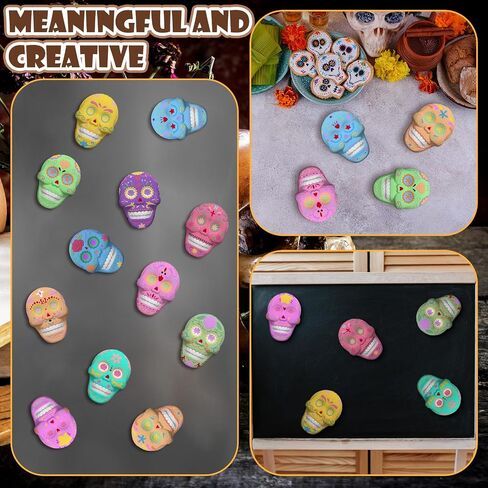 Simgoing 24 Sets Spring Kids Arts and Crafts Set Ceramic Painting Kit Unpainted Paintable Ceramics with 24 Magnet 4 Brushes and 2 Palette, Paint Your Own DIY Figurines for Toddler Boys Girls in Kuwait