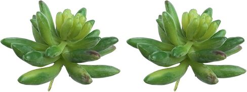 2 Pcs Artificial Succulent Plants, Realistic Fake Succulents, Artificial Plant for Garden Arrangement Decor, Red in Saudi Arabia