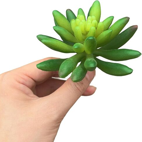 2 Pcs Artificial Succulent Plants, Realistic Fake Succulents, Artificial Plant for Garden Arrangement Decor, Red in Saudi Arabia