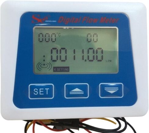 يعرض 1PCS مقياس التدفق الرقمي مع قياس درجة الحرارة in Saudi Arabia